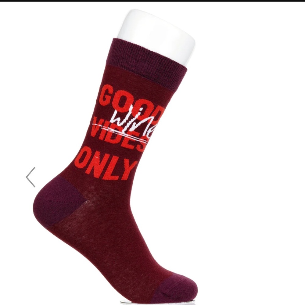 NWT’s Sock Atomica Good (vibes) wine only